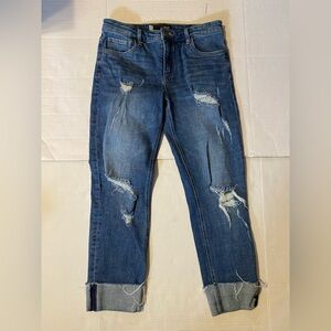 Kut From the Kloth size 6 Catherine Fab Ab Boyfriend high rise crop jeans
